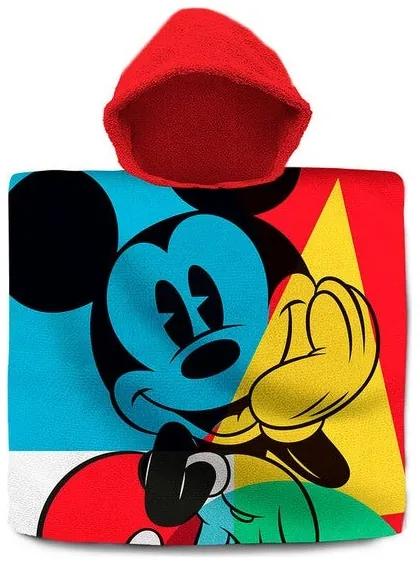 Poncho-Toalha com Capuz Mickey Mouse Algodão (60 x 120 cm)
