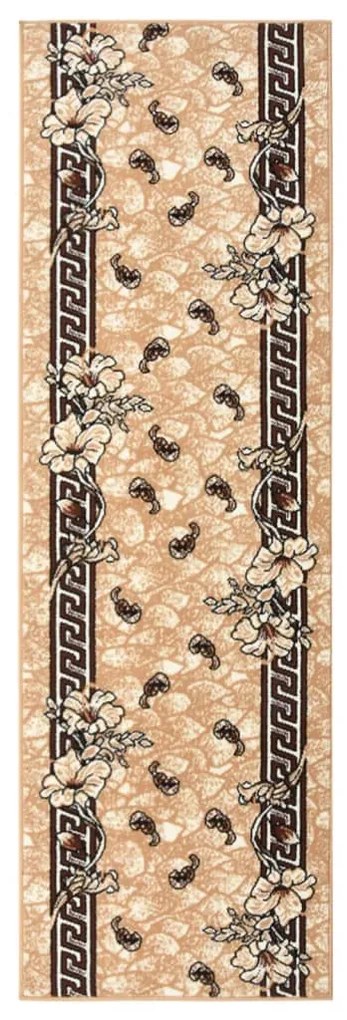 vidaXL Passadeira 80x250 cm polipropileno bege