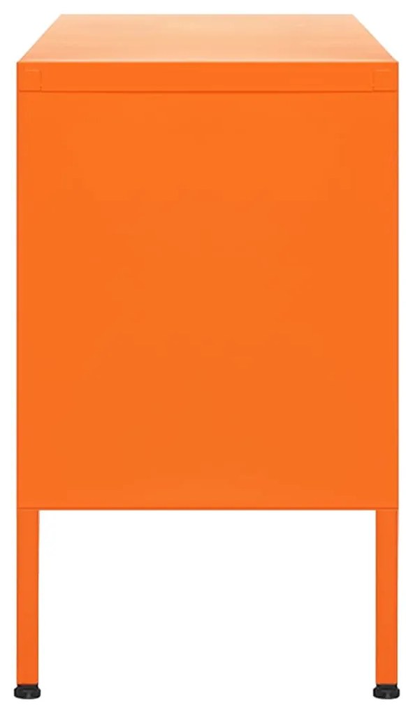 Móvel de TV aço 105x35x50 cm laranja