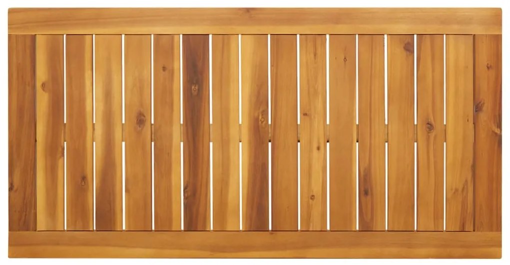 Mesa de jantar p/ jardim 110x56x75 cm madeira de acácia maciça