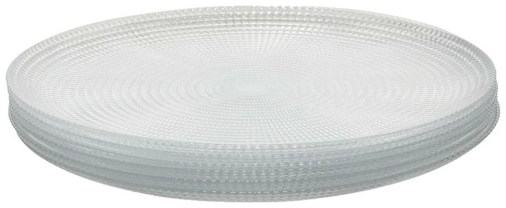 Conjunto de pratos Generation Ø 27 cm Transparente Vidro (6 pcs)