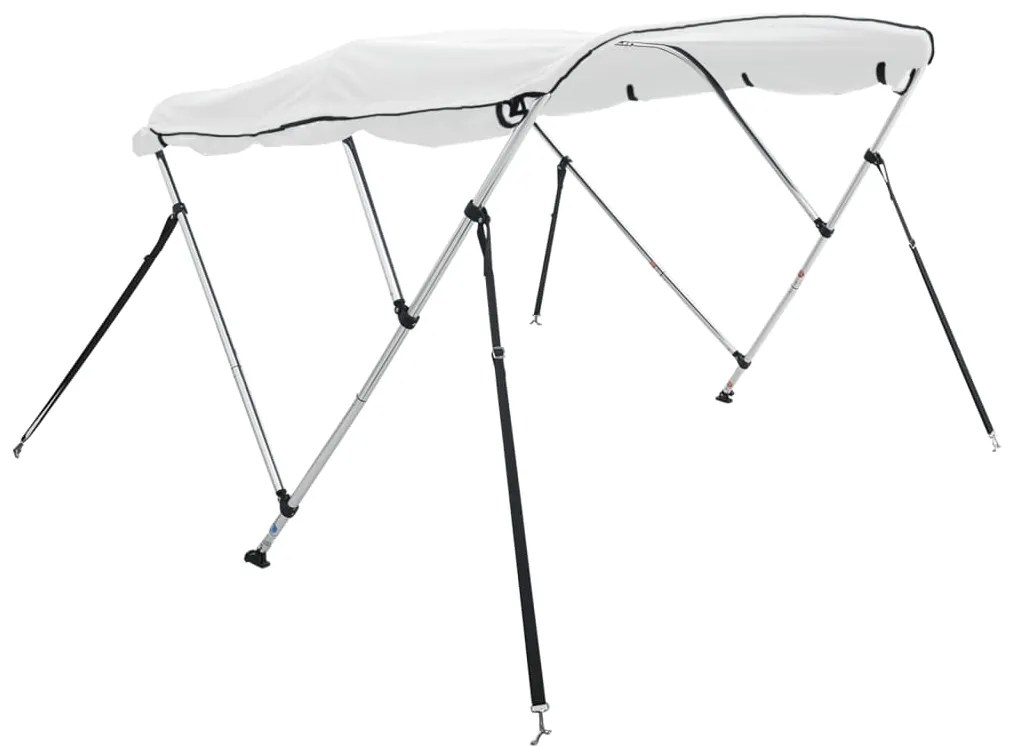 Toldo de 3 arcos Bimini c/ paredes laterais 183x(154-167)x137cm