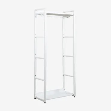 Cabide Em Aço E Mdf Ariaster Branco - Sklum