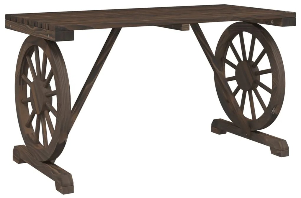 5 pcs conjunto de jantar p/ jardim madeira de abeto maciça