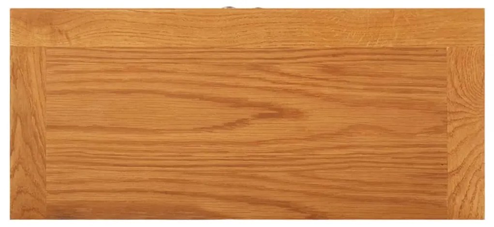 Armário de arrumação 50x22x110 cm madeira de carvalho maciça