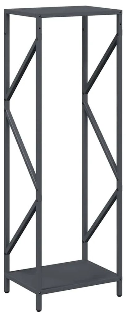 Suporte para lenha 34x25x100 cm aço laminado a frio antracite