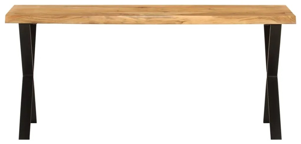 Banco com bordas vivas 105 cm madeira de acácia maciça