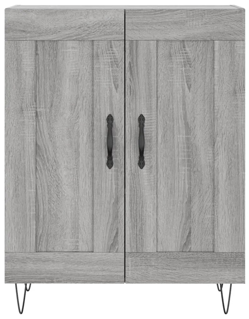 Armário alto 69,5x34x180 cm derivados de madeira sonoma cinza