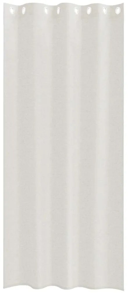 Cortinas com cortinas 2 pcs Creme 140 x 245 cm Poliéster