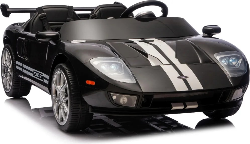 Carro elétrico para Crianças 24V 4x4 Ford GT Rodas Espuma EVA, assento couro ecológico Preto