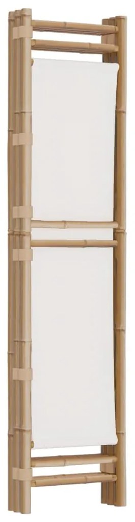 Divisória/biombo com 3 painéis dobráveis 120 cm bambu e lona