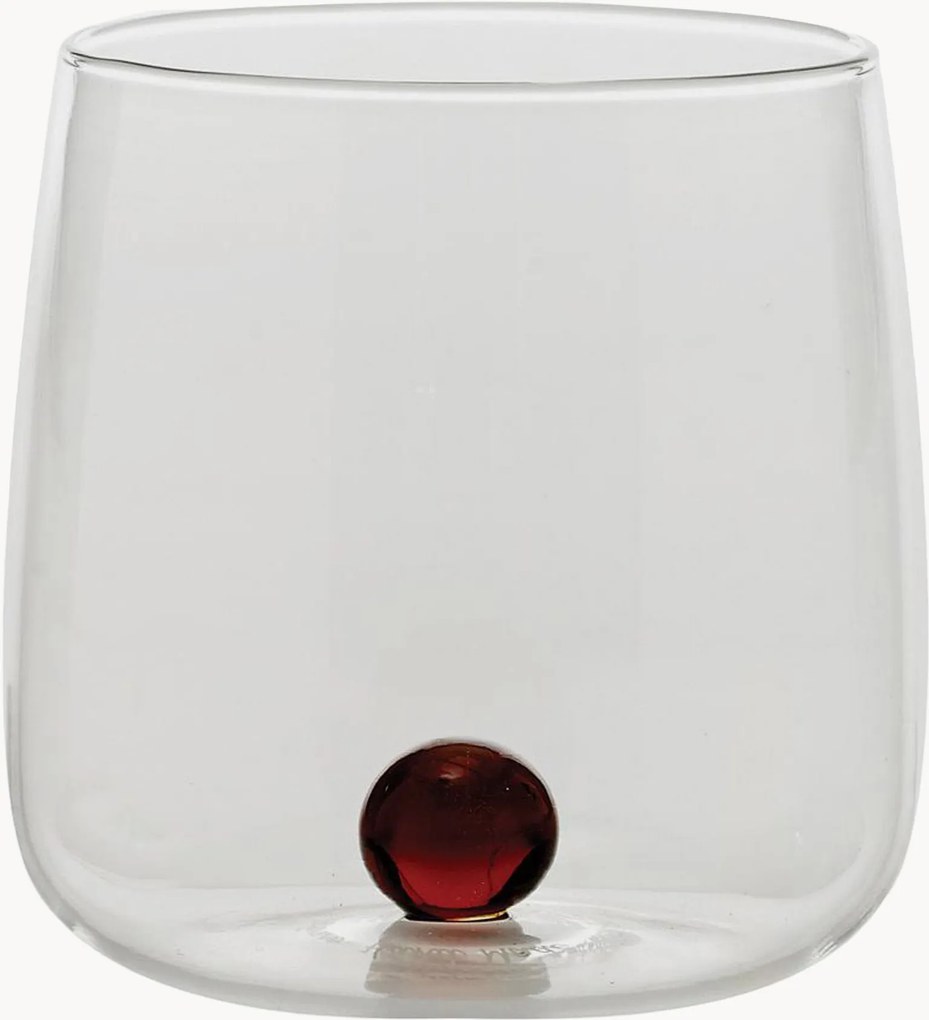 Copos artesanais em vidro borossilicato Bilia, conjunto de 6