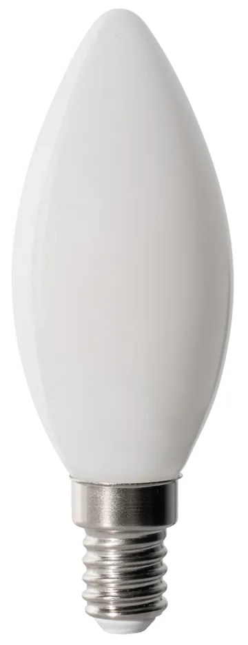 Set van 5 E14 dimbare LED lampen B35 opaal 4W 400 lm 2200K