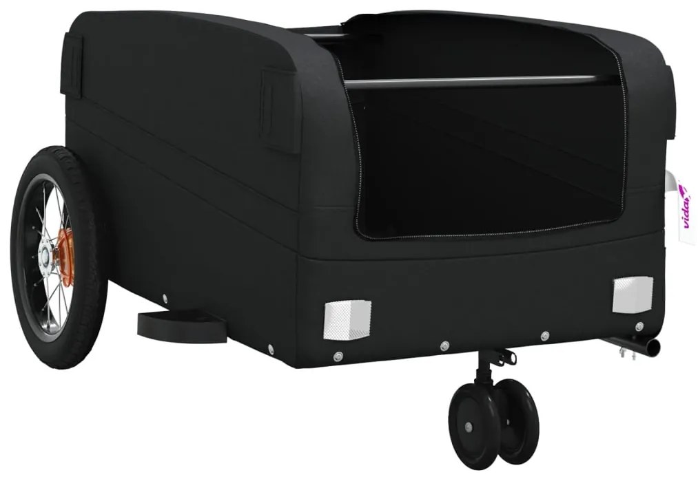 Reboque para bicicleta 30 kg ferro preto