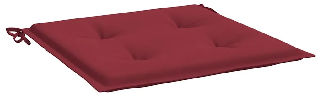 Almofadões p/ cadeiras jardim 2pcs tecido oxford vermelho tinto