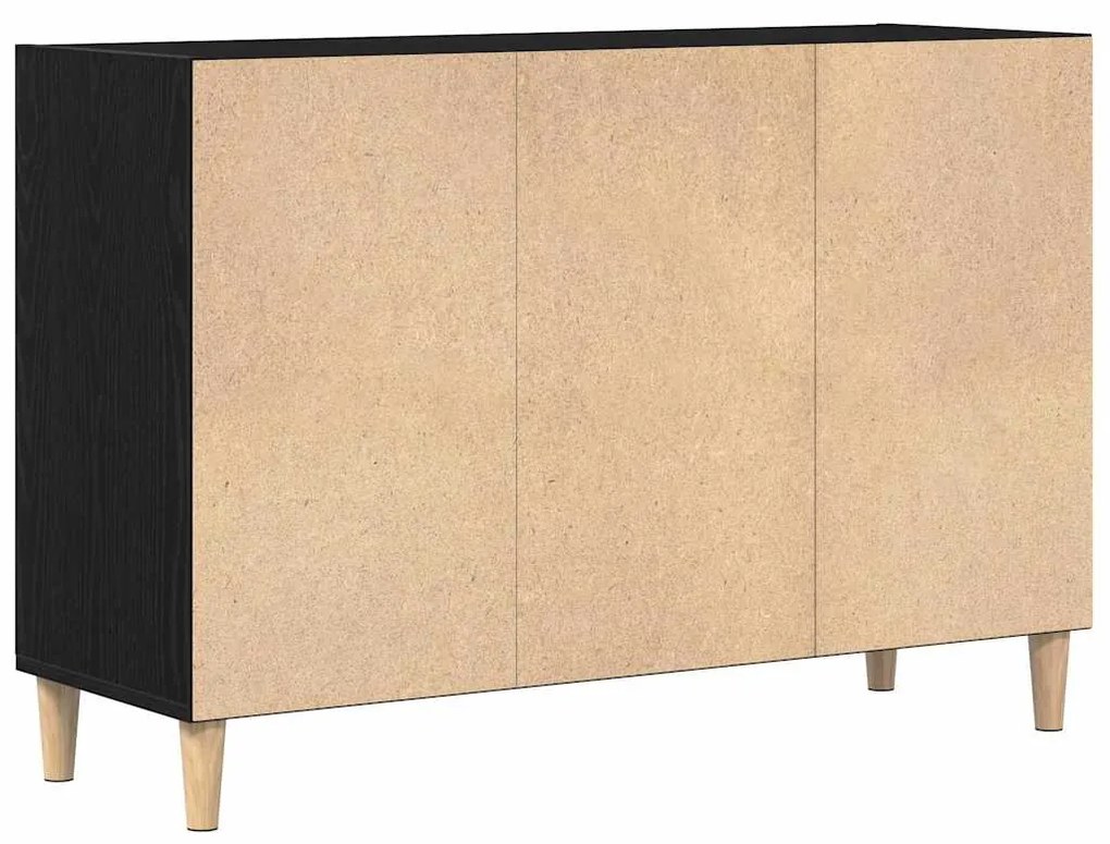 Buffet vidaXL Preto Carvalho 103,5x35x70 cm Madeira de Engenharia