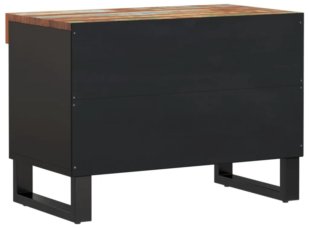 Móvel de TV 60x33x43,5 cm madeira recuperada maciça