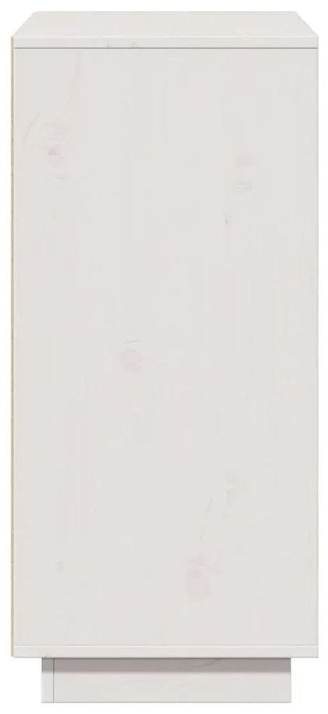 Aparador 60x34x75 cm madeira de pinho maciça branco