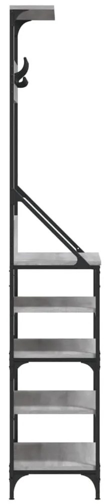 Conjunto de Entrada - Bengaleiro com arrumação calçado 70x34x184 cm ci
