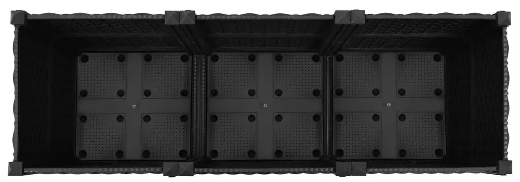 Canteiro elevado 120x40x38 cm polipropileno