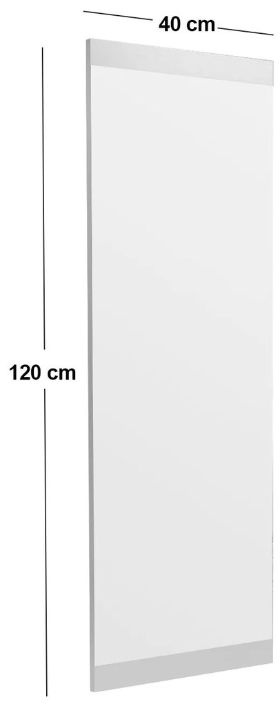 Espelho Azus – Branco – 40 cm x 120 cm x 2,2 cm