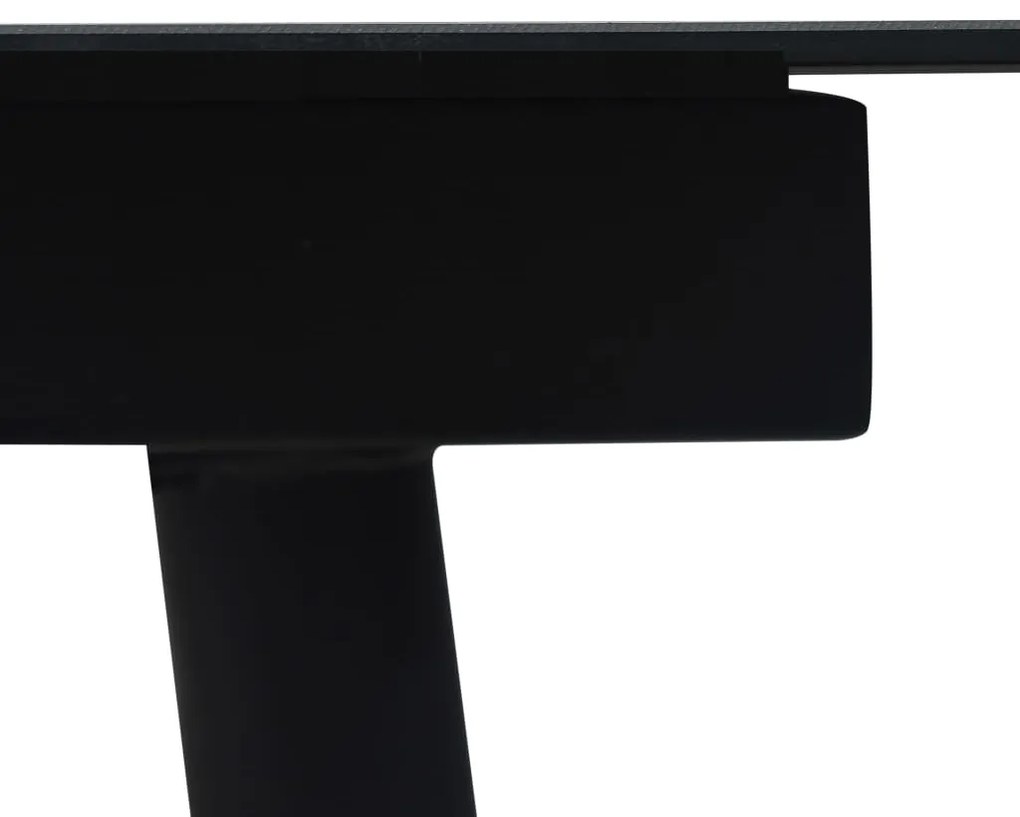 7 pcs conjunto de jantar p/ jardim corda de algodão e aço preto