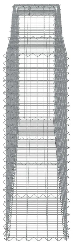 Cestos gabião arqueados 6pcs 400x50x140/160cm ferro galvanizado