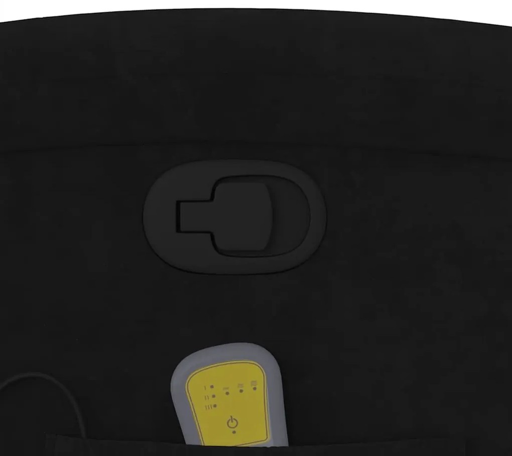 Poltrona de massagens reclinável veludo preto