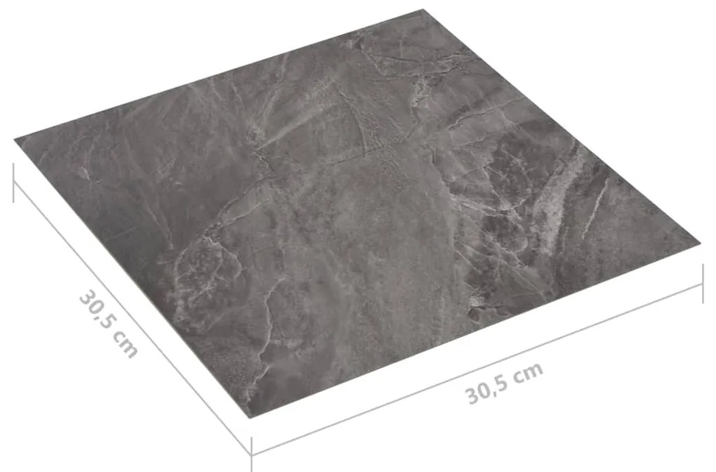 Tábuas de soalho autoadesivas 20 pcs 1,86 m² PVC padrão preto