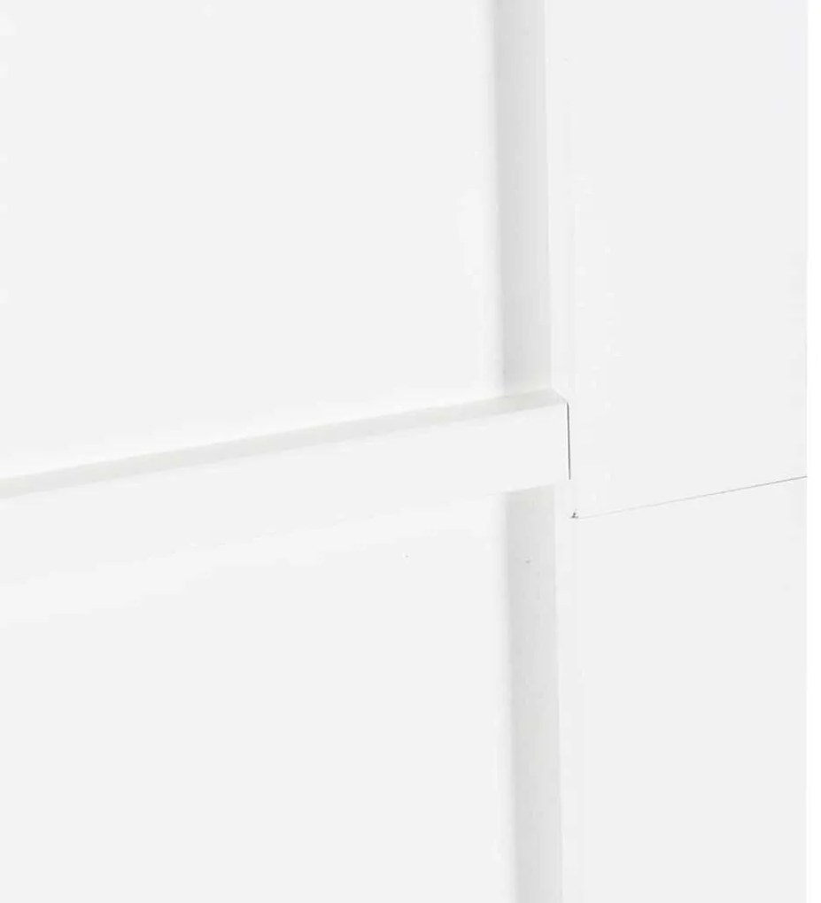 Porta Deslizante com Conjunto de Hardware 'ORKDAL'Branco Madeira Sólid