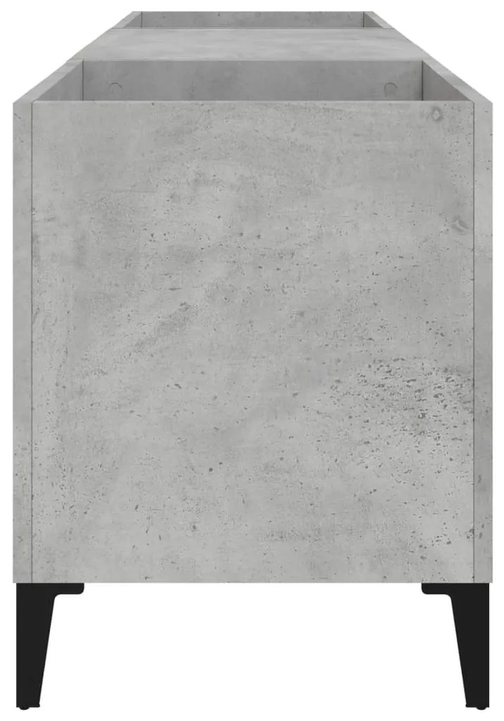 Armário p/ discos 121x38x48 cm derivados madeira cinza-cimento
