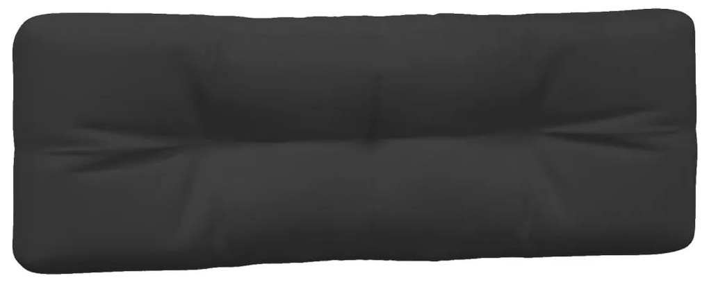 Almofadões para sofás de paletes 3 pcs tecido preto