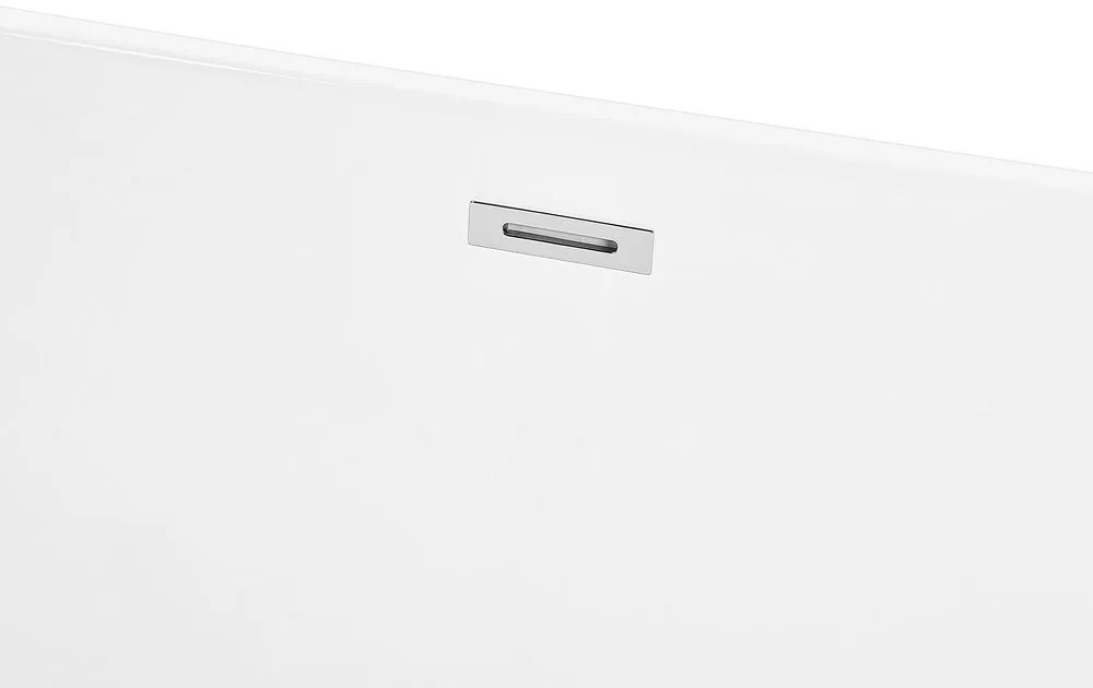 Banheira de canto à esquerda em acrílico branco 169 x 80 cm GOCTA Beliani