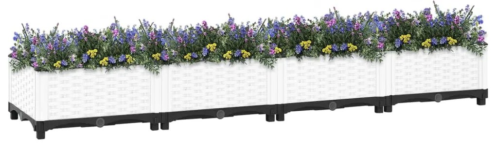 Canteiro elevado 160x40x23 cm polipropileno