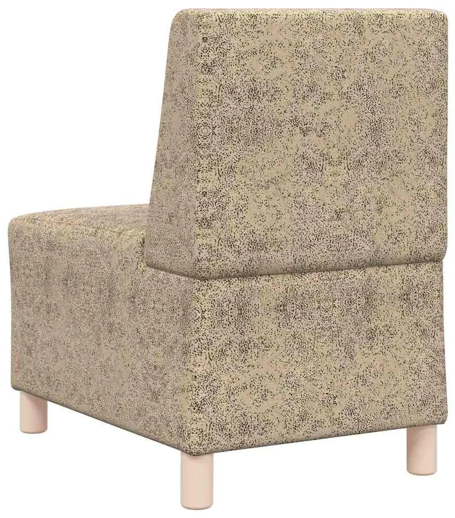 Poltrona em camurça artificial 55 cm cinzento-claro