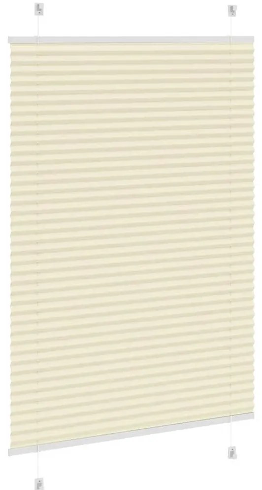 Creme Plissada Cega 100x100 cm Largura Tecido 99,4 cm Poliéster