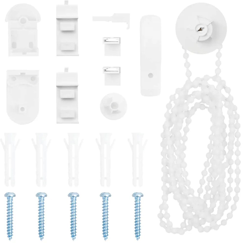 vidaXL 20 peças de acessórios para estores de 25 mm
