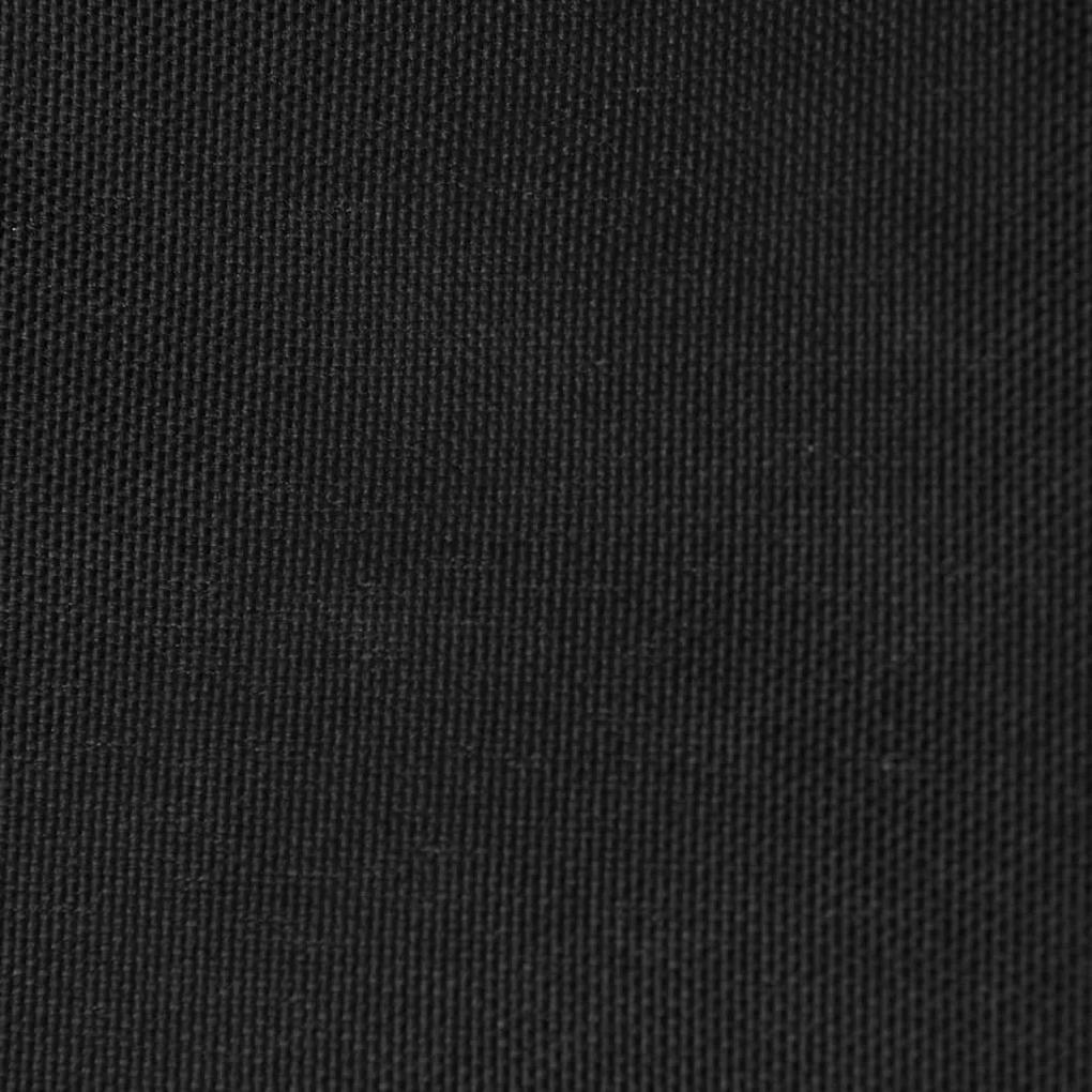 Para-sol estilo vela tecido oxford triangular 3x4x4 m preto