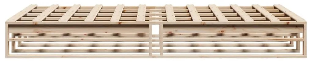 Cama sem colchão 150x200 cm madeira de pinho maciça