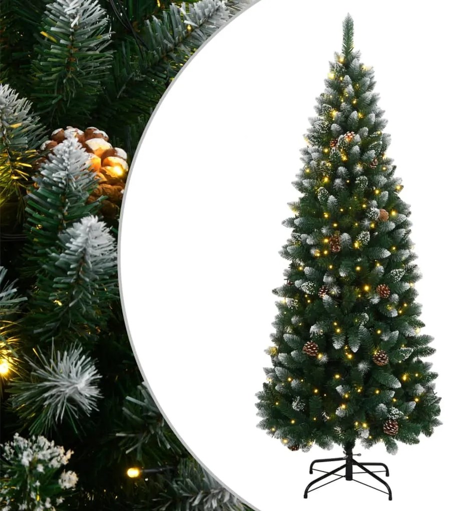 Árvore de Natal artificial com 300 luzes LED 210 cm