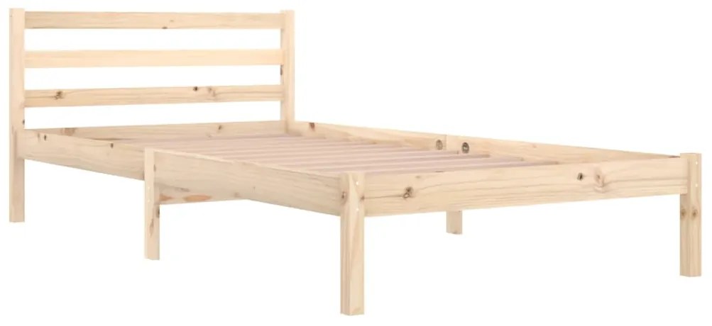 Estrutura de cama 100x200 cm madeira pinho maciço