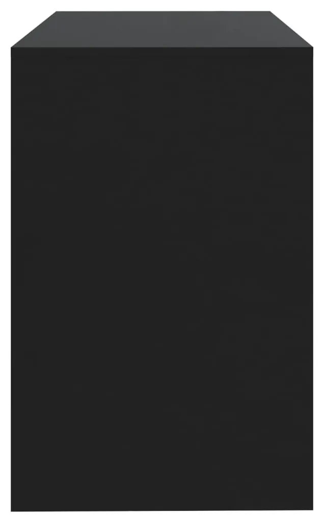 Secretária 101x50x76,5 cm derivados de madeira preto