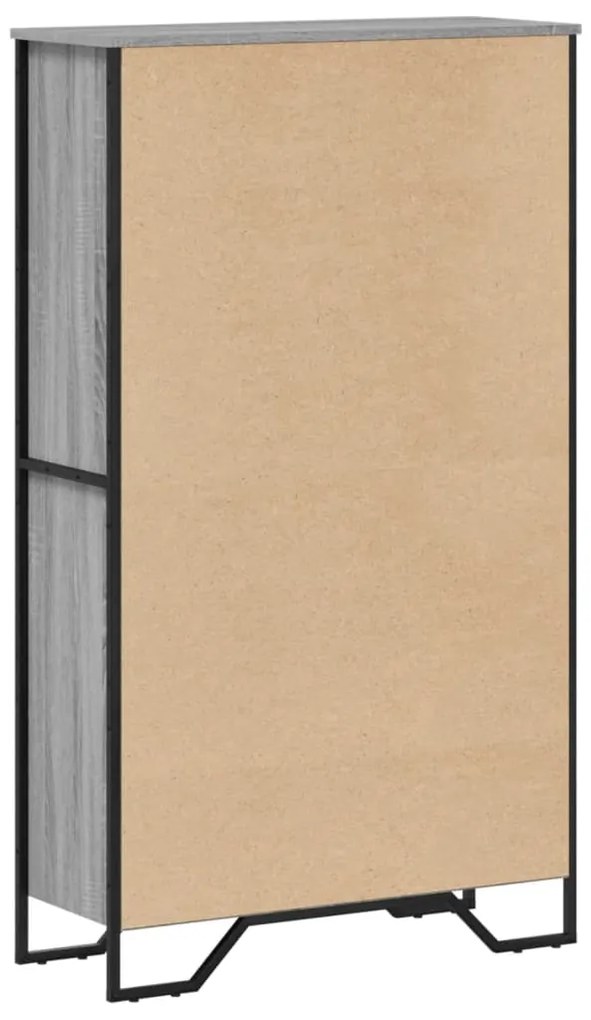Estante 80x31x137,5 cm derivados de madeira cinzento sonoma