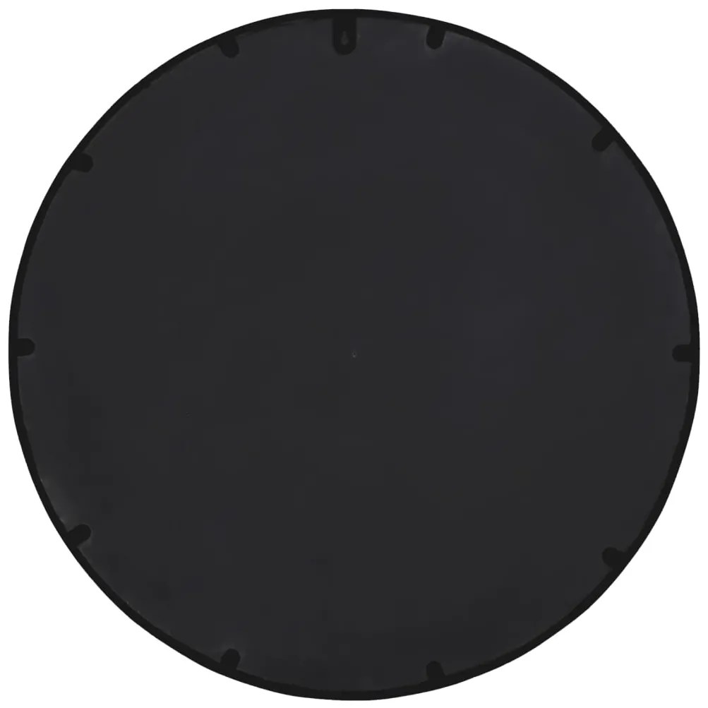 Espelho de jardim p/ uso exterior ferro 60x4 cm preto