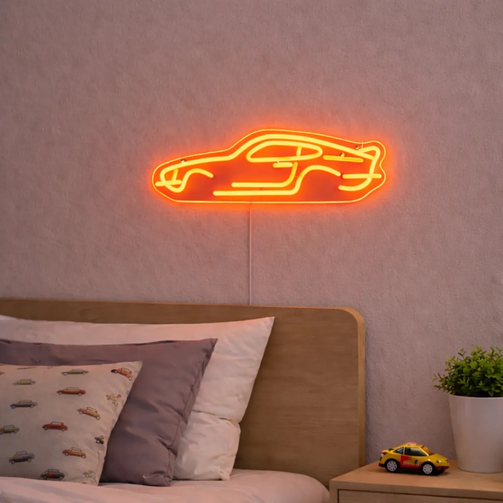 Candeeiro de parede néon laranja Incl. LED - Carro