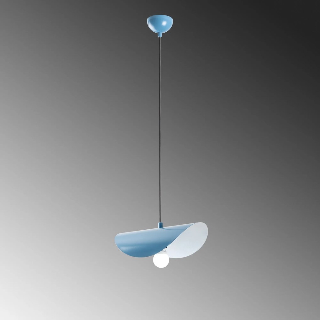 Candeeiro de Teto Eger – Azul Claro – 30 x 20 x 10 cm
