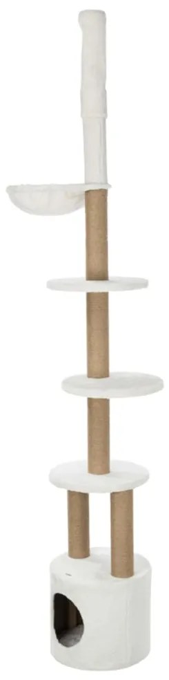 TRIXIE Poste arranhador para gatos Aurelio 220-250 cm branco/castanho