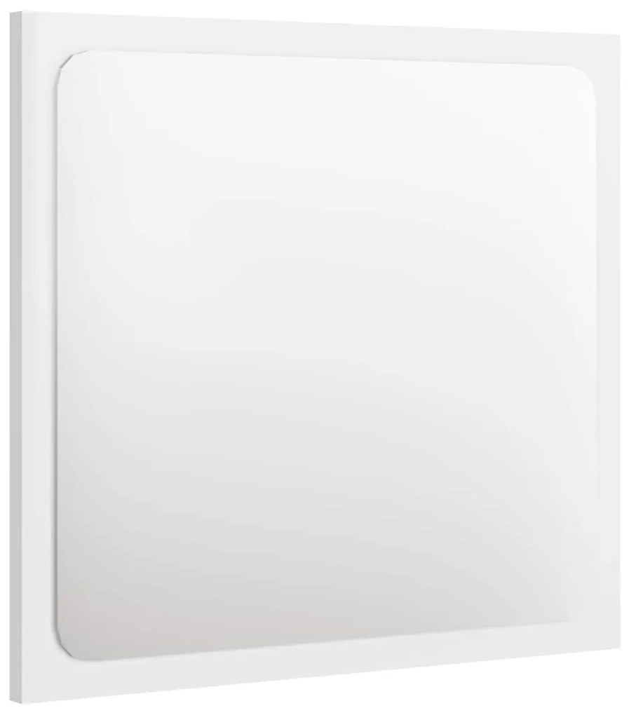 2 pcs conj. móveis casa de banho contraplacado branco brilhante