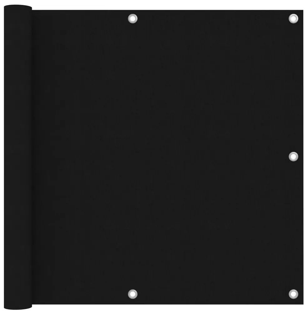Tela de varanda 90x500 cm tecido Oxford preto