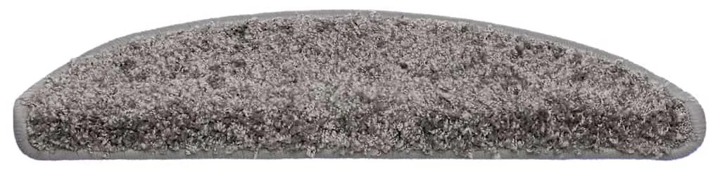 Tapetes de escada 30 pcs 56x17x3 cm cinzento